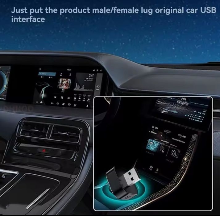 Adaptador Carplay e Android Auto e Airplay