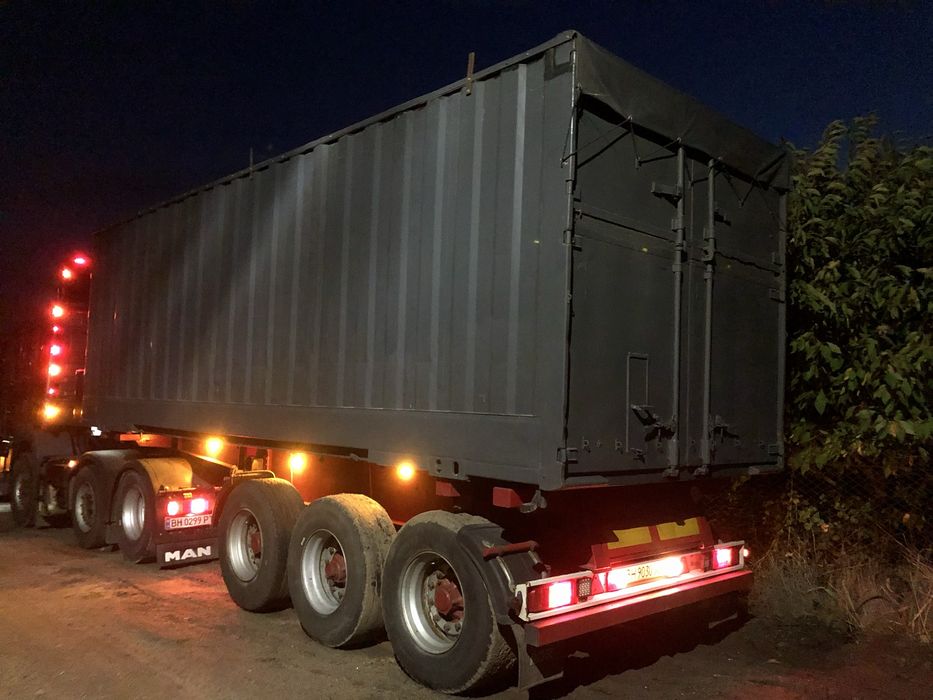 Полуприцеп Контейнеровоз с Ленивцем Зерновоз Прицеп под тягач с кузово