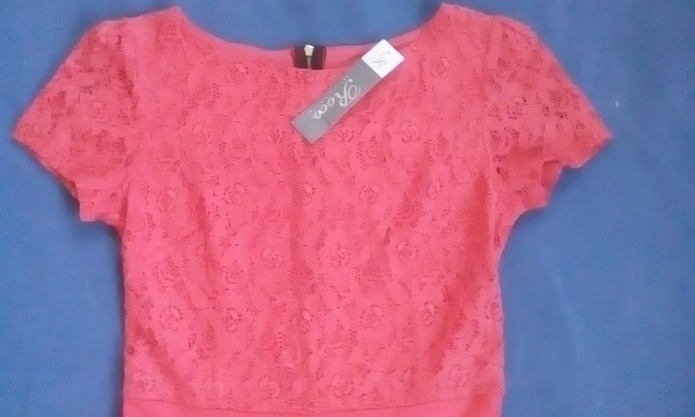 Sukienka Roco r.36 S nowa czerwona koronka pretty Antall duet