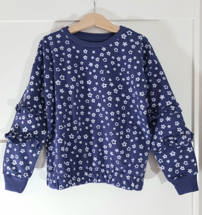 Bluza dziewczęca Sinsay z falbanami w kwiatki 140