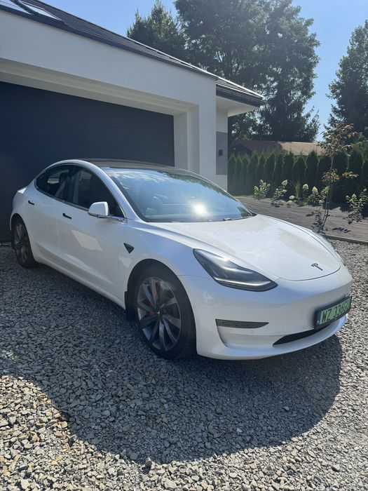 Tesla 3 performance cesja lub wykupsantander autopilot internet europa