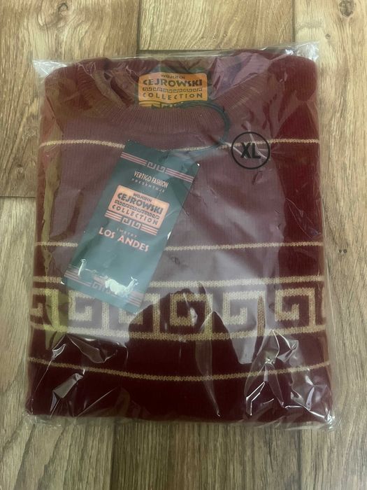 Sweter męski półgolf wełniany