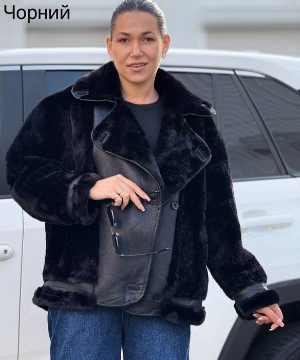 Шубка -дубленка.   Шуба комбінова Шубка авто леді  Різні кольори