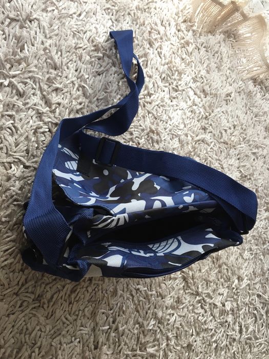 Torebka materiałowa, tekstylna Spooky granatowa listonoszka