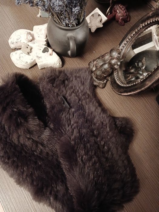 Шарф натуральне хутро воротник меховый