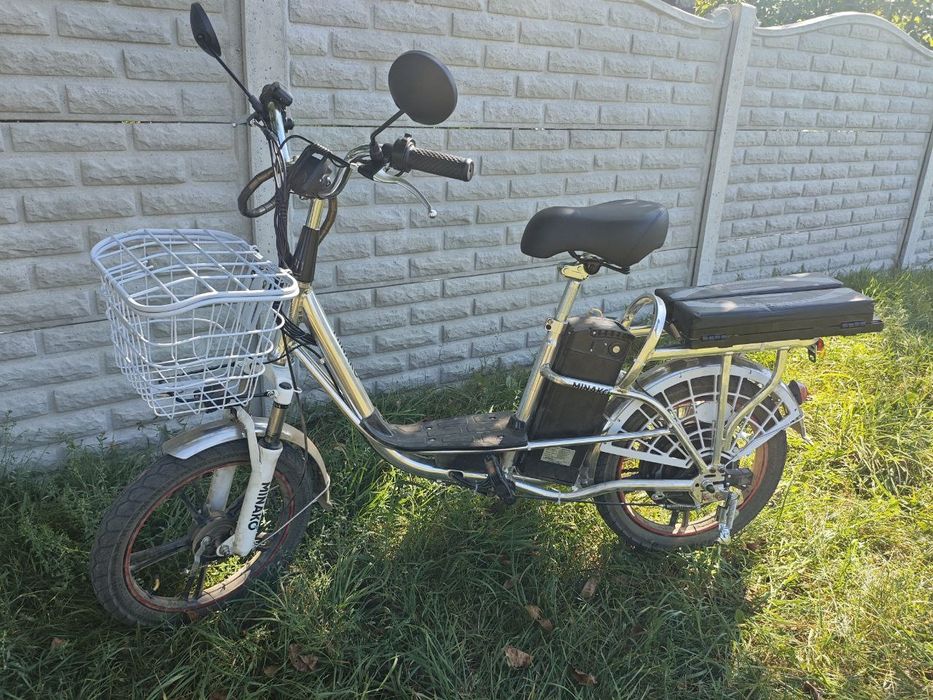 Електровелосипед Minako V.12 48W 18ah НОВИЙ, ЗІБРАНИЙ, НАЛАШТОВАНИЙ.