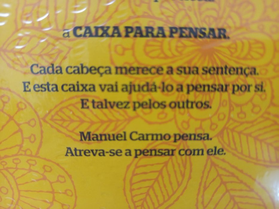 Livro  NOVO ! ENVIO GRÁTIS! caixa para pensar pack com 3 livros