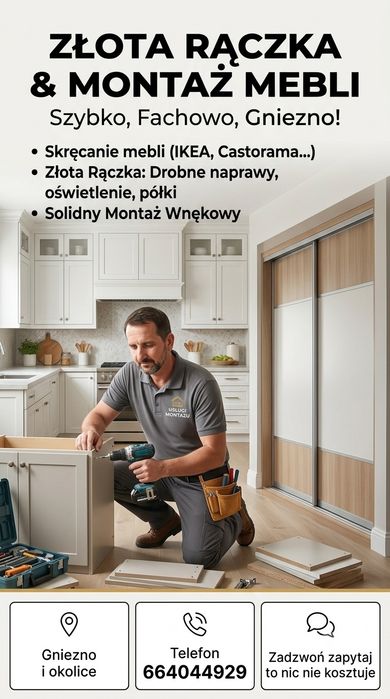 Skręcanie i montaż mebli