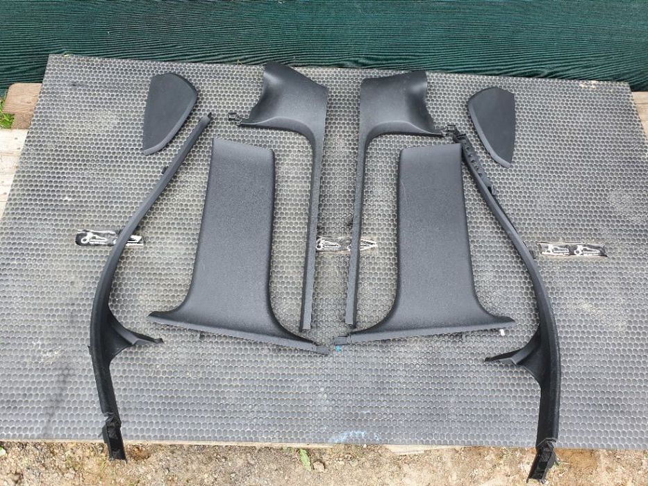Oslona Slupka Progu Plastik Tapicerka Czarne Soul AUDI A4 B6 B7