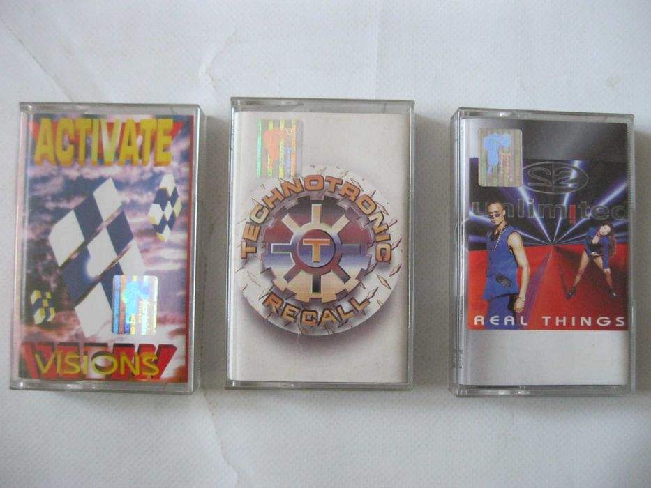 Kasety Activate /Technotronic /2 unlimited -Snake's Music /3 sztuki