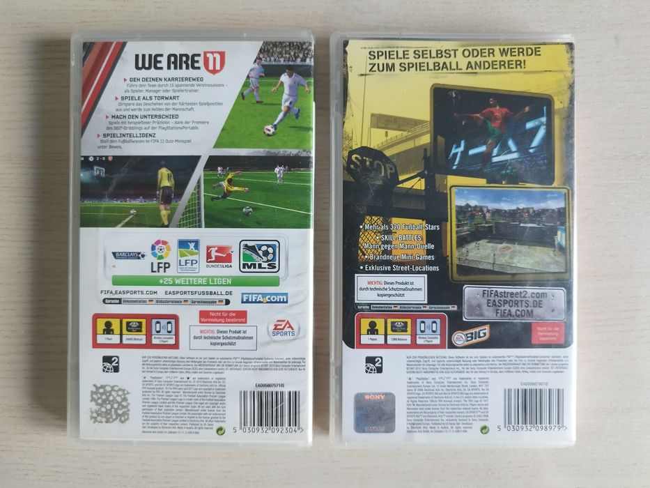 Ігри для PSP (PlayStation Portable) – FIFA 11, FIFA Street 2