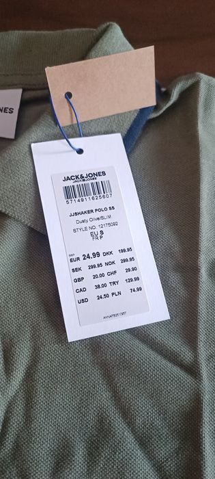Jack & Jones T-shirt + Polo Slim S novo com etiqueta