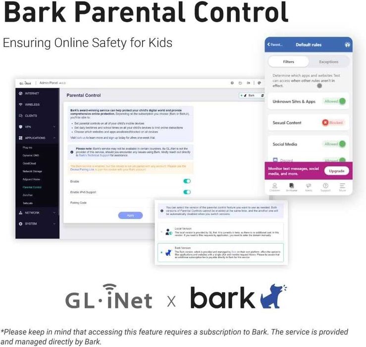Wi-Fi роутер із подвійною швидкістю GL.iNet Flint 2 GL-MT6000