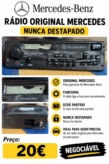 Vendo radio mercedes ben