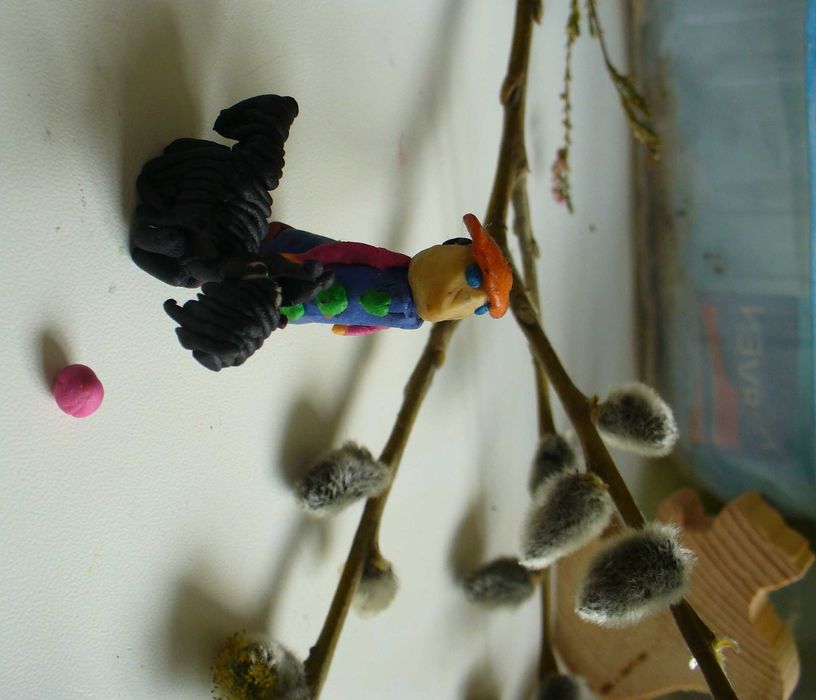 пластилин фигурки букет гном динозавры дама с собачкой