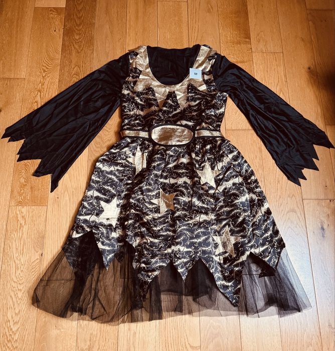 Kostium strój sukienka wiedzmy na halloween bal roz. M