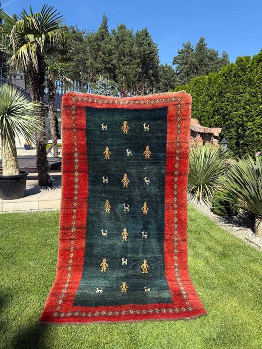 Dywan Wełniany Ręcznie Tkany perski Indo Gabbeh 245x135 sklep 9 tys