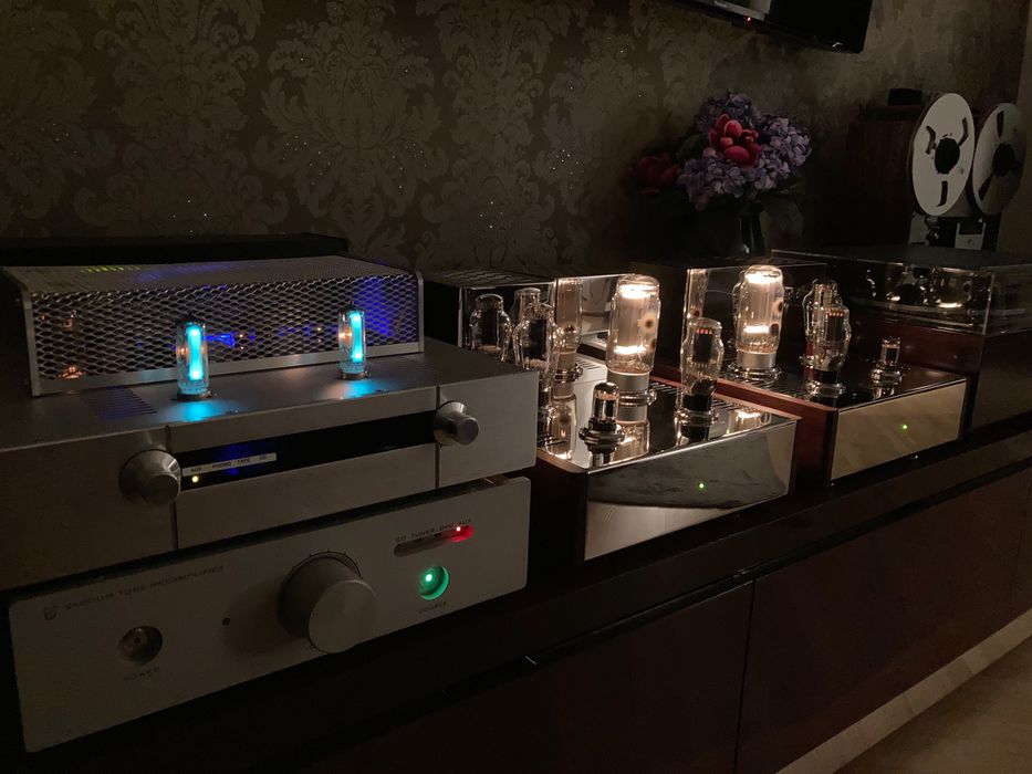 Monobloki lampowe gm70 preamp
