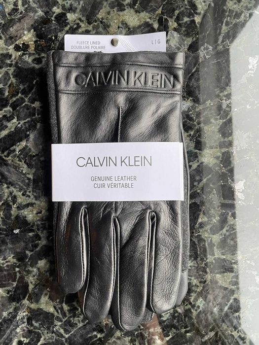 Перчатки мужские кожаные Calvin Klein Новые из США Оригинал
