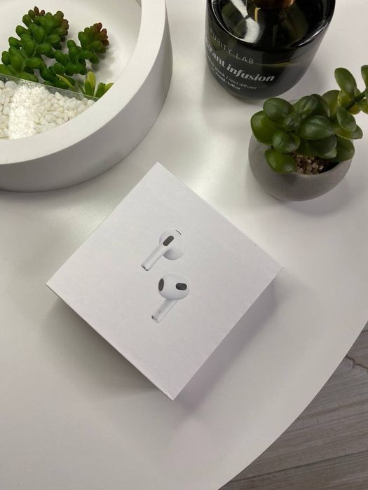 Бездротові Apple AirPods 3  генерація 2025,Басистий звук + ГАРАНТІЯ