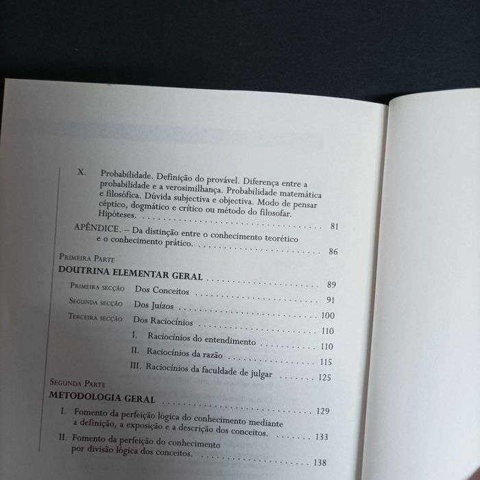 Sinopse Lógica  Immanuel Kant  T