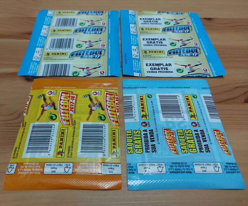 Lote 12 saquetas cromos fechadas Futebol 2011/12 até 2020/21 Panini