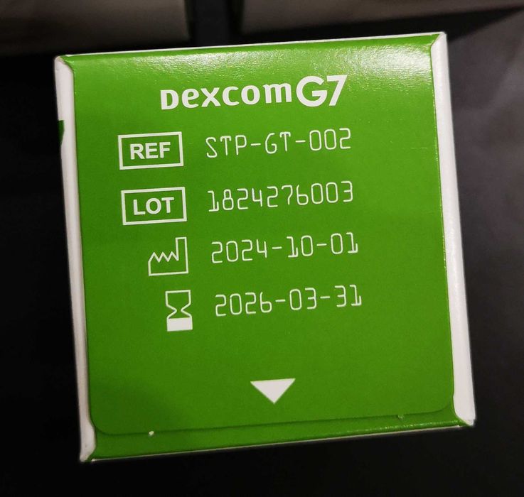 Medição de glicemia Dexcom Sensor G7