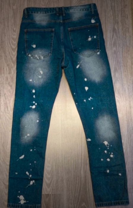 Jeansy męskie z rozdarciami y2k drill jeans
