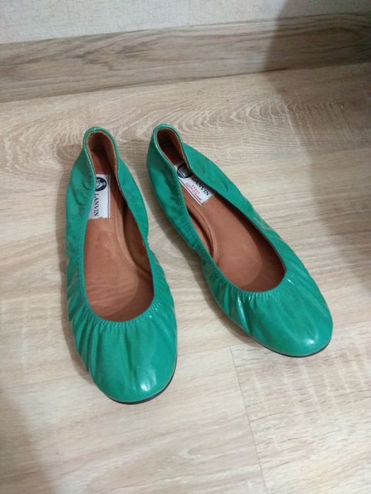 37,5 Lanvin Skórzane baleriny OKAZJA