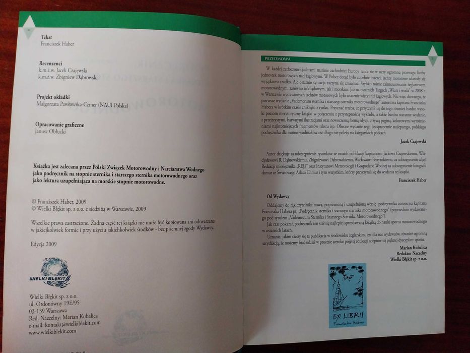 Franciszek Haber - Podręcznik sternika i starszego sternika motorowodn