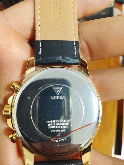 Relógio Guess Walker mostrador verde Bracelete de couro ( GW0901G5 ) novo