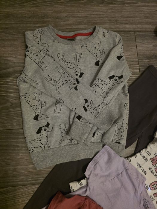 Zestaw 122-128cm Reserved Pepco Primark jesień szkoła bluza ciepła