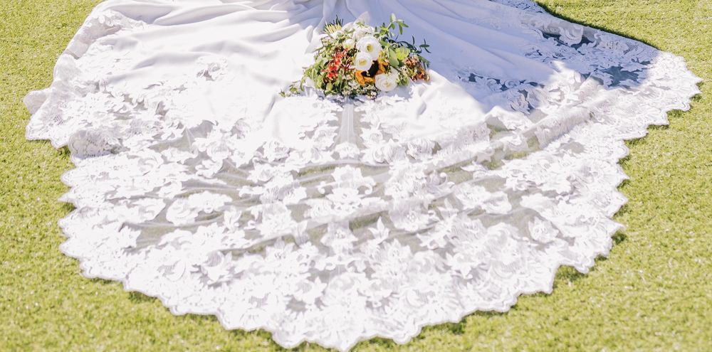 Vestido noiva cauda comprida renda