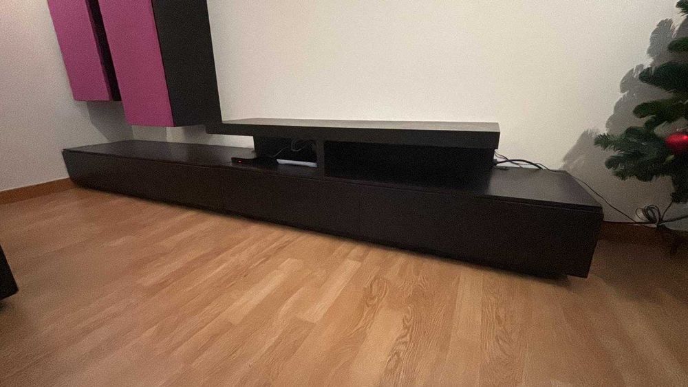Móvel de TV moderno preto Móvel de TV / Aparador moderno – 280 cm