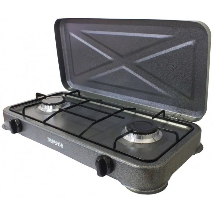 Газова Плита двухкомфорочна GRUNHELM