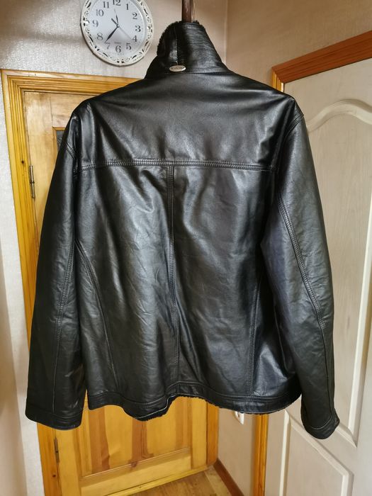 Зимняя кожаная куртка