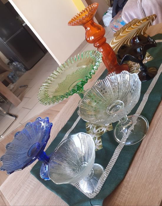 Skup Szkła Kolorowego PRL ,Figurki,Porcelany Bibeloty PRL