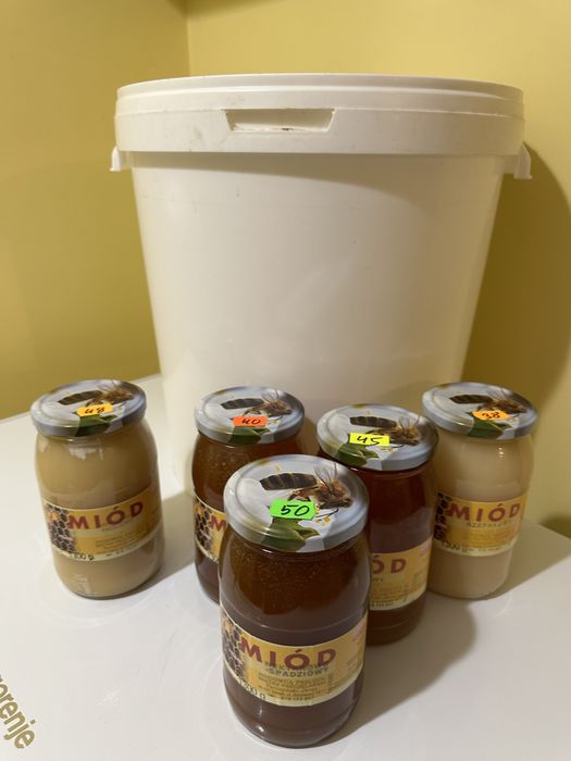 Miod pszczeli z pasieki 40 kg - polski