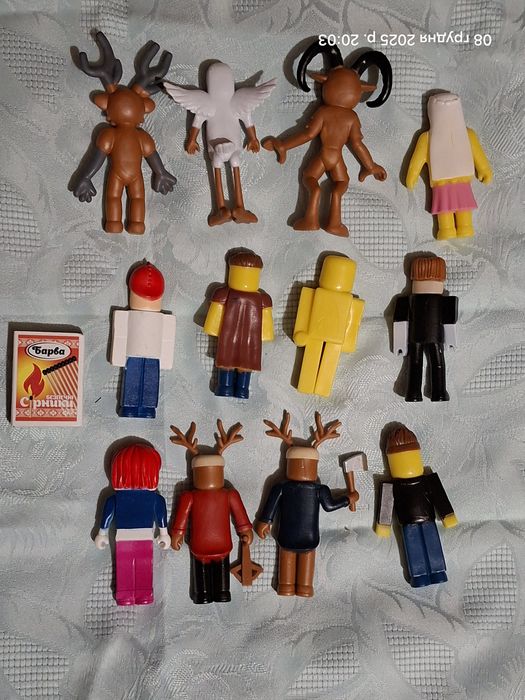 Набор фигурок 12 шт 99 ночей в лесу роблокс олень сова баран диномалыш