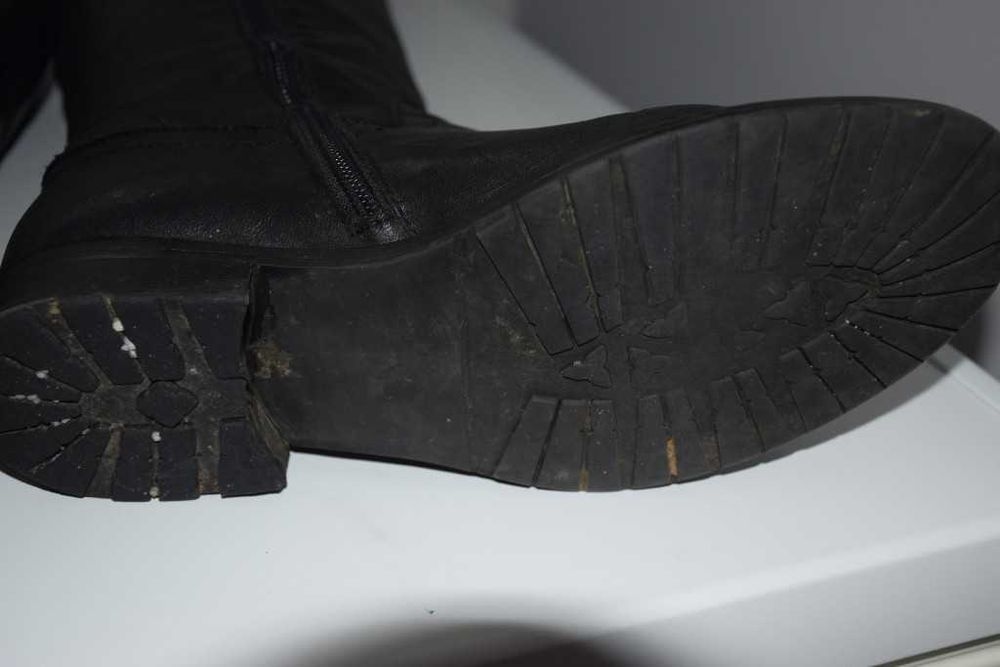 Botas de cano alto, de senhora, n.º 38, em pele genuína de elevada qualidade – made in Portugal