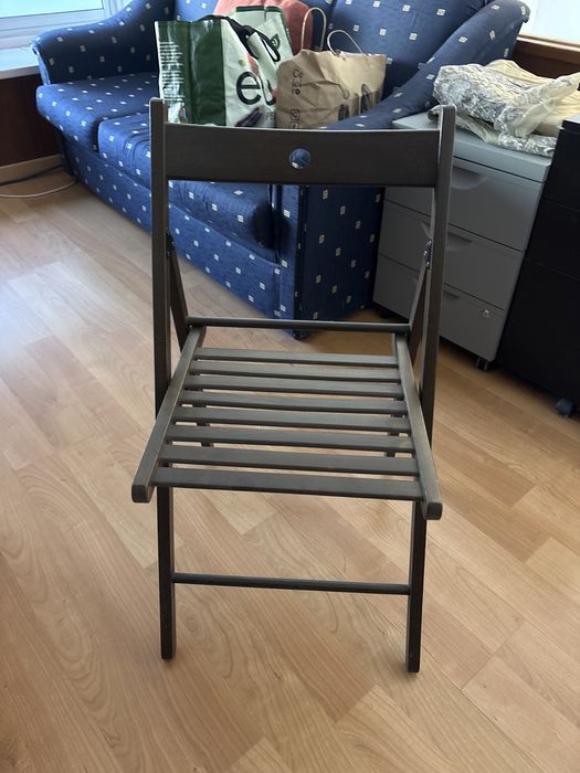 FRÖSVI Cadeira dobrável, castanho