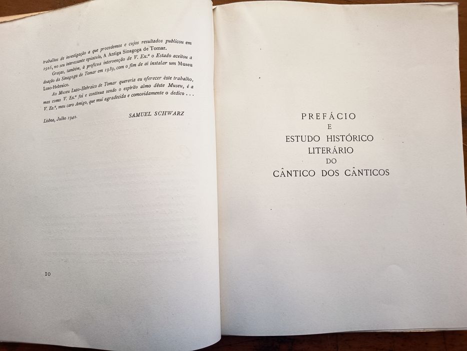 Cântico dos Cânticos (1942) – Sinagoga de Tomar Tiragem Exclusiva de 500 Exemplares (Nunca à Venda)Edição única .