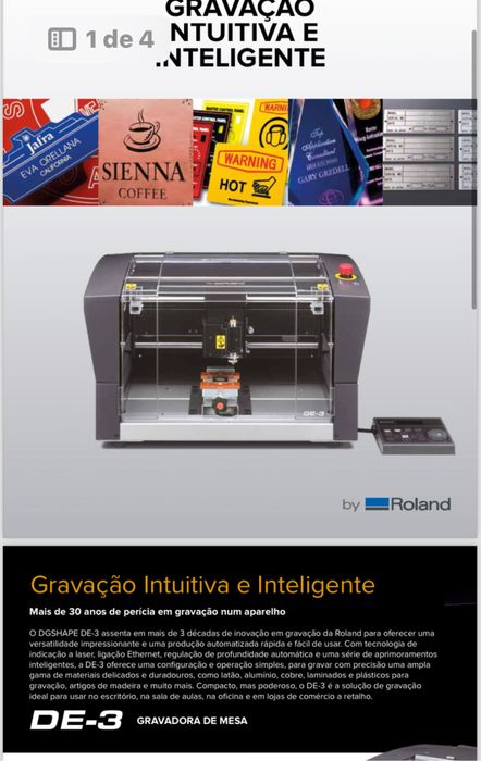 Maquina gravação  semi-nova