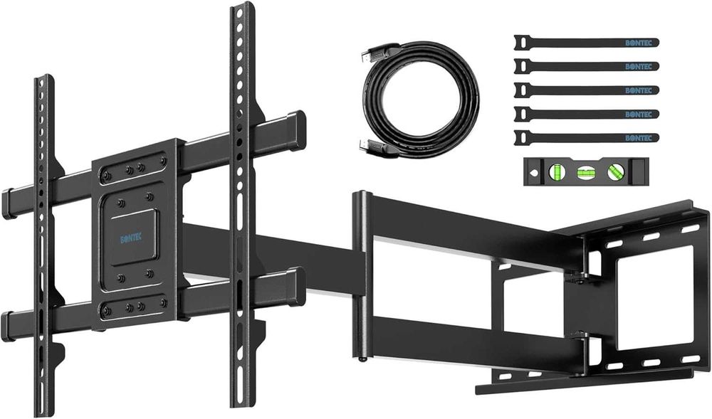 MOCNY Uchwyt TV z długim wysięgnikiem 85 cm do telewizora 32-75'' 60kg