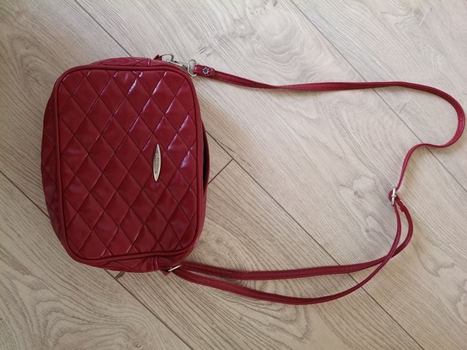 Torebka damska mała kolor bordowy