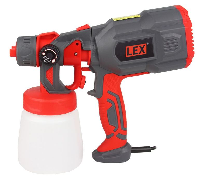Краскопульт электрический LEX LXES01, краскораспылитель 550Вт