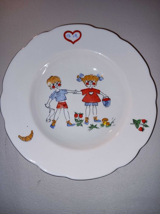 Talerz Jaś i Małgosia  / ĆMIELÓW/ Prl.