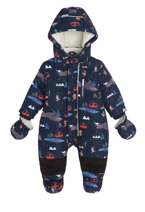 Kombinezon narciarski z kapturem dla chłopca