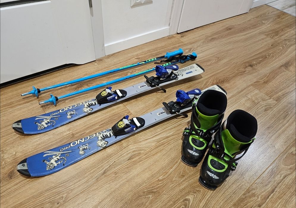 Komplet narciarski dla dziecka narty 90cm buty 30/31 (20.5 / 241mm)