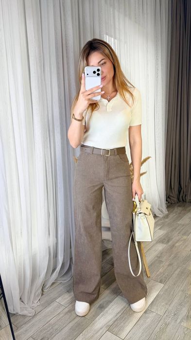 Штани вельвет стрейч